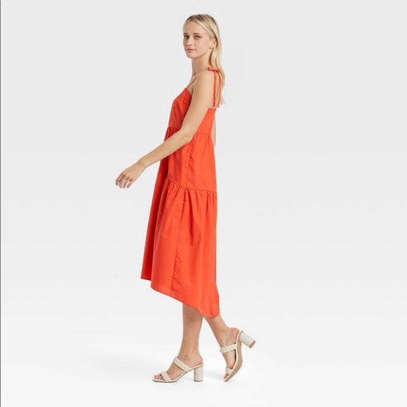 Women’s size large sleeveless Hilow who what wear dress red - Picture 5 of 6